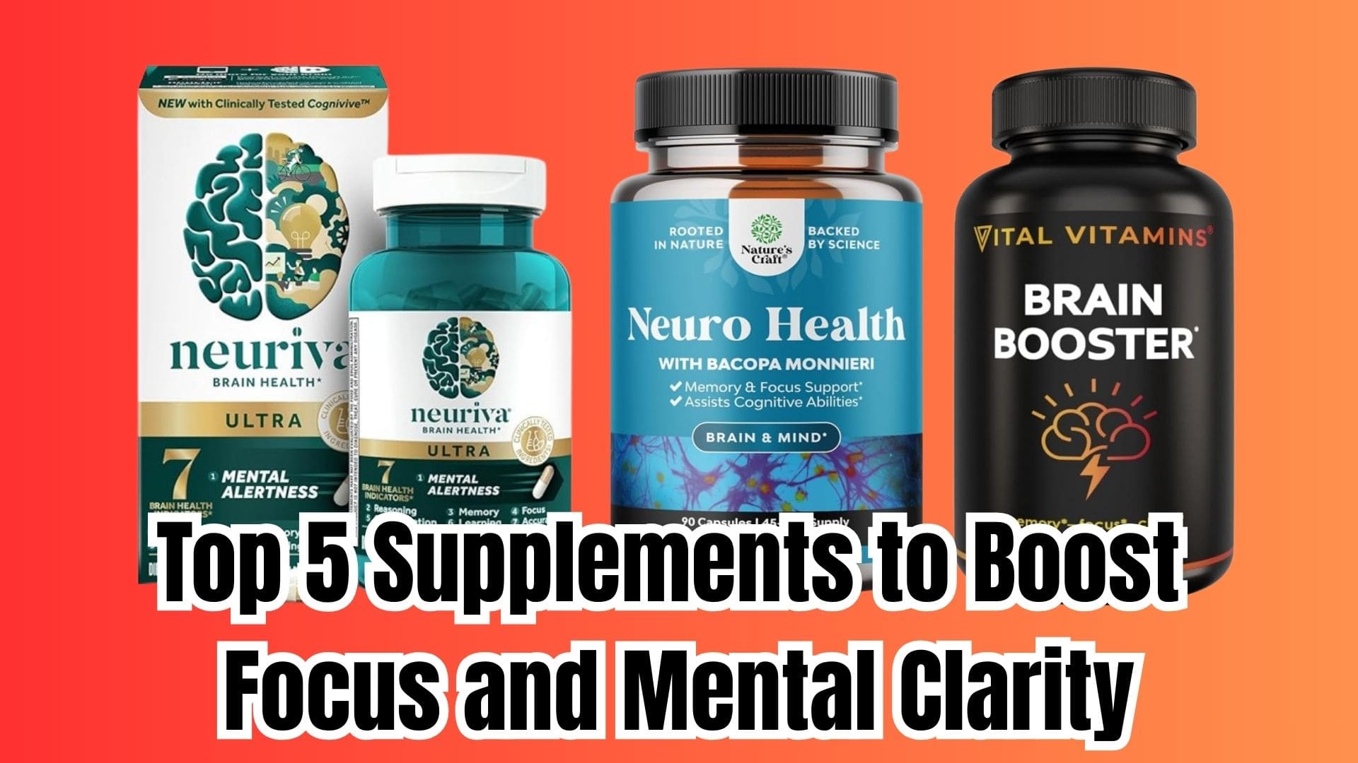 Read more about the article Top 5 Supplements to Boost Focus and Mental Clarity